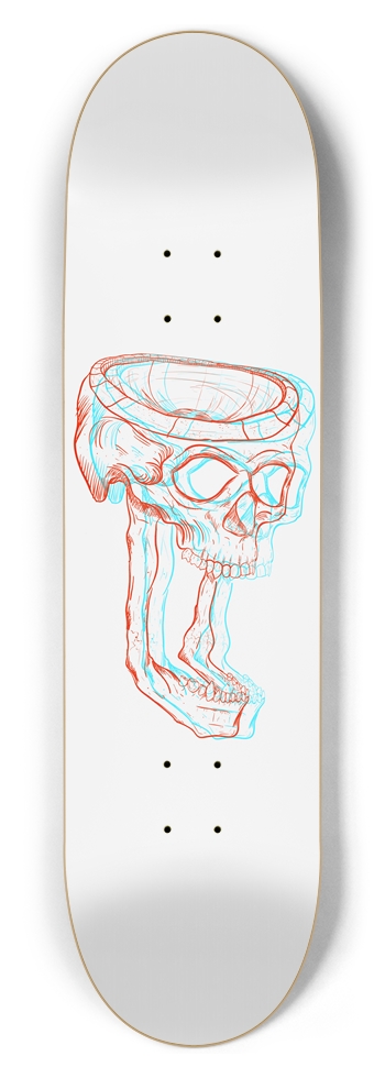 skull bowl white