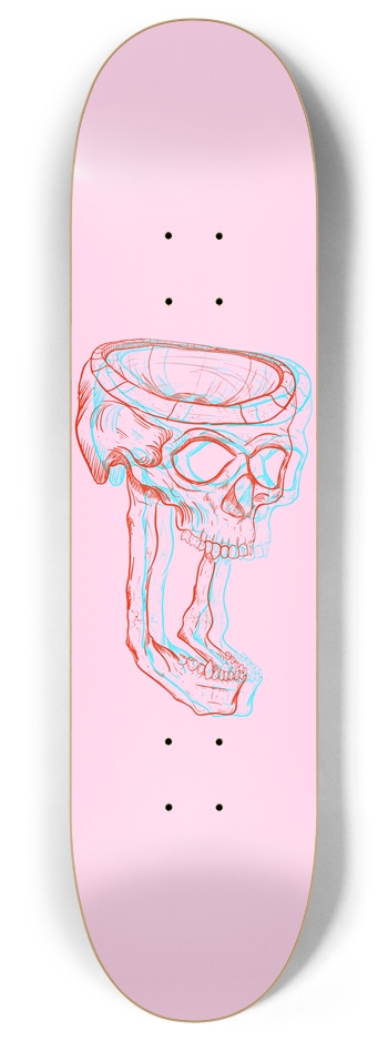skull bowl pink