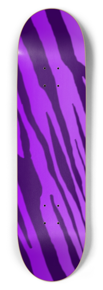 8 1/2" Double Purple Tiger Stripe Competition Deck