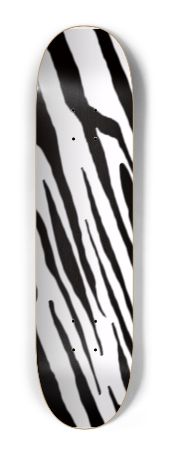 7 1/4" B+W Tiger Stripe Competition Deck
