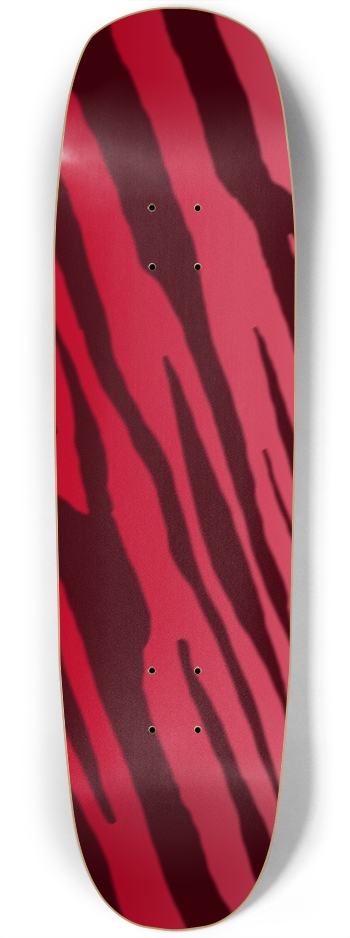 Square Nose Double Red Tiger Stripe Deck