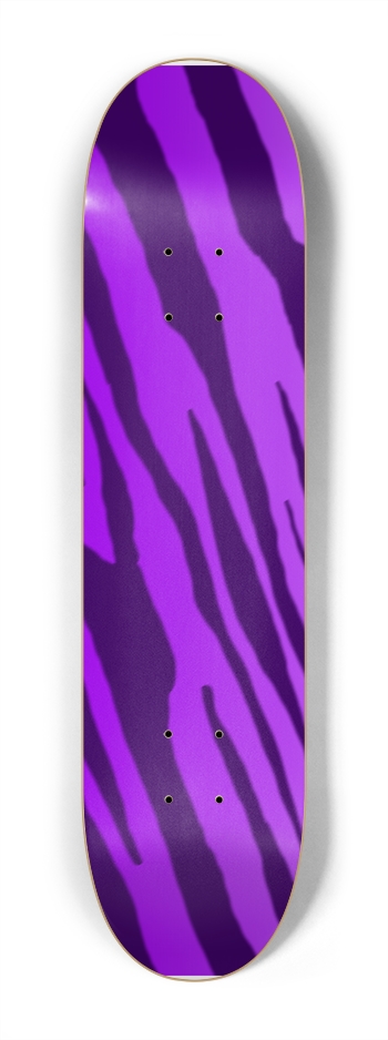 7 1/4" Double Purple Tiger Stripe Competition Deck