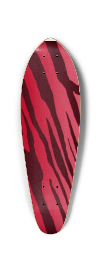 Double Red Tiger Stripe Mini Cruiser Deck