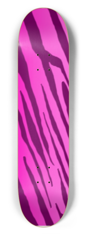 7 1/2" Double Pink Tiger Stripe Competition Deck
