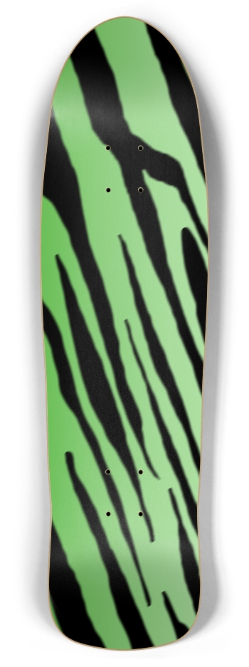 Green Tiger Stripe Retro Rocket Deck