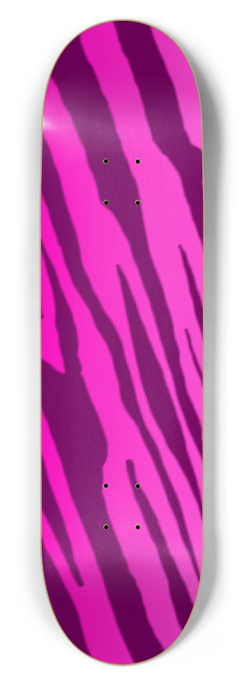 8 1/2" Double Pink Tiger Stripe Competition Deck