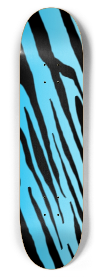 7 3/4" Blue Tiger Stripe Competition Deck