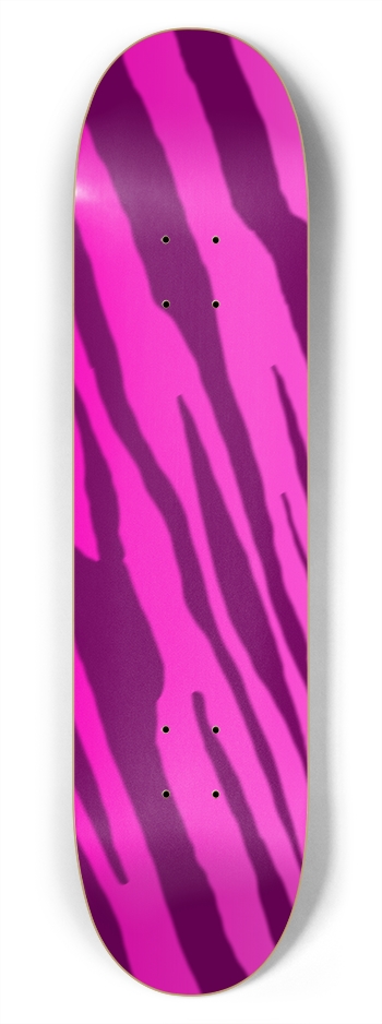 7 3/4" Double Pink Tiger Stripe Competition Deck