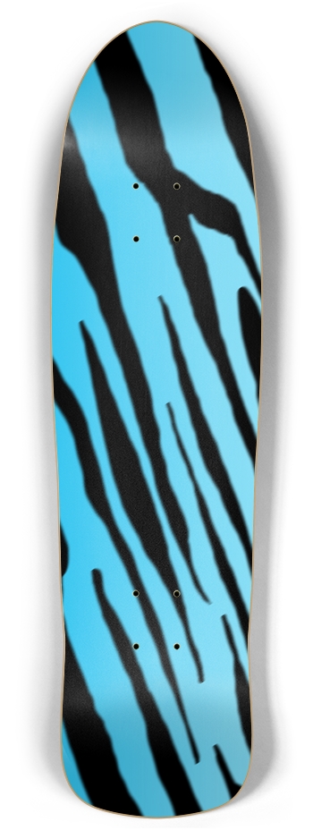 Retro Rocket Blue Tiger Stripe Deck