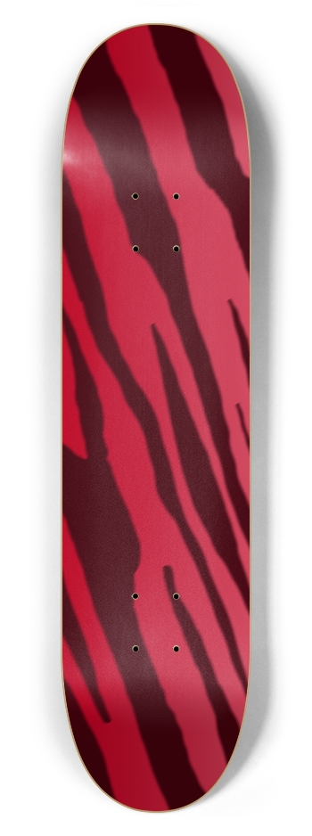 7 5/8" Double Red Tiger Stripe Competition Deck