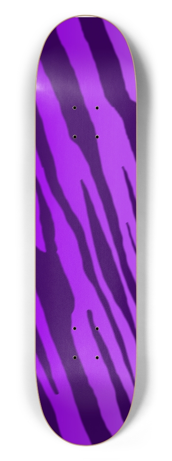 7 1/2" Double Purple Tiger Stripe Competition Deck
