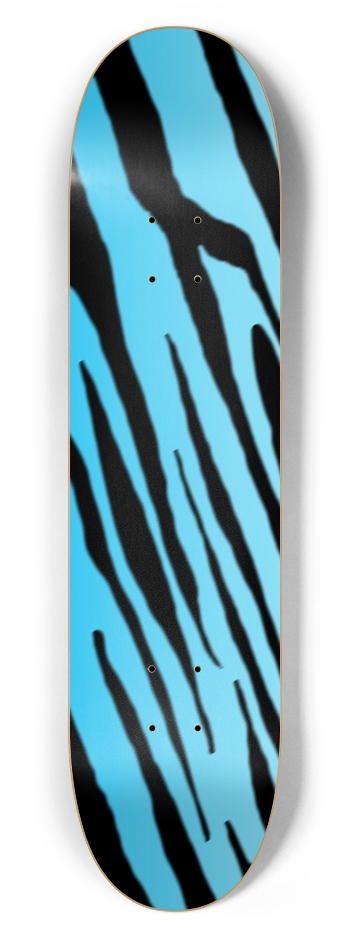 7 5/8" Blue Tiger Stripe Competition Deck