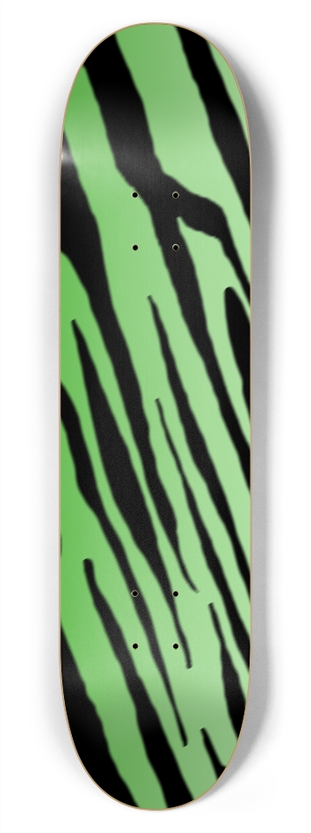 7 3/4" Green Tiger Stripe Competition Deck