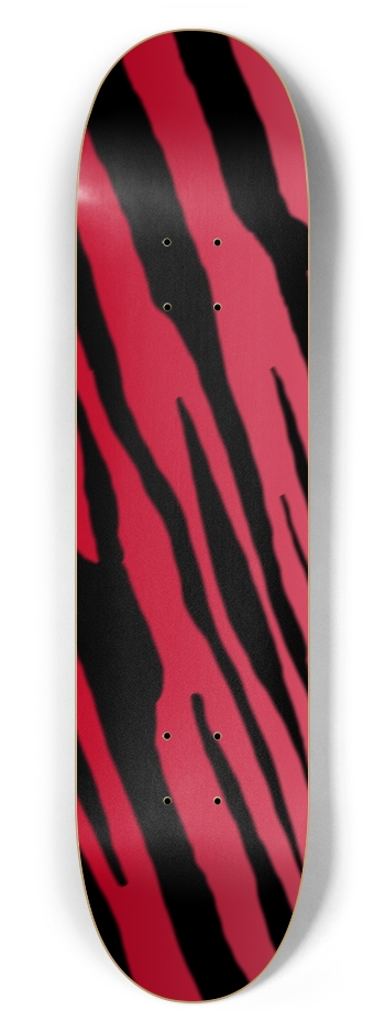 7 5/8" Red Tiger Stripe Competition Deck