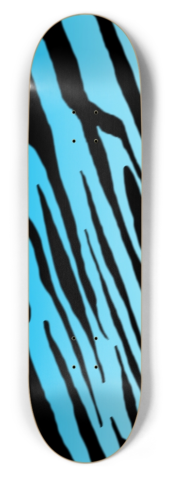 8 1/2" Blue Tiger Stripe Competition Deck