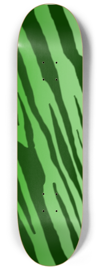 8 1/4" Double Green Tiger Stripe Competition Deck