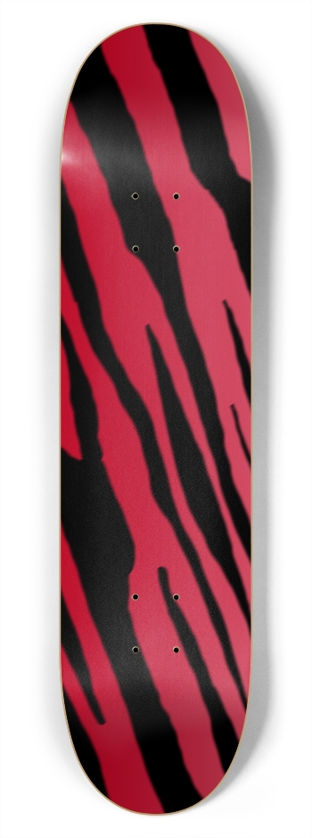 7 3/4" Red Tiger Stripe Competition Deck