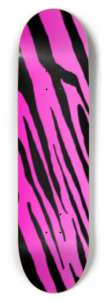 8 1/2" Pink Tiger Stripe Competition Deck