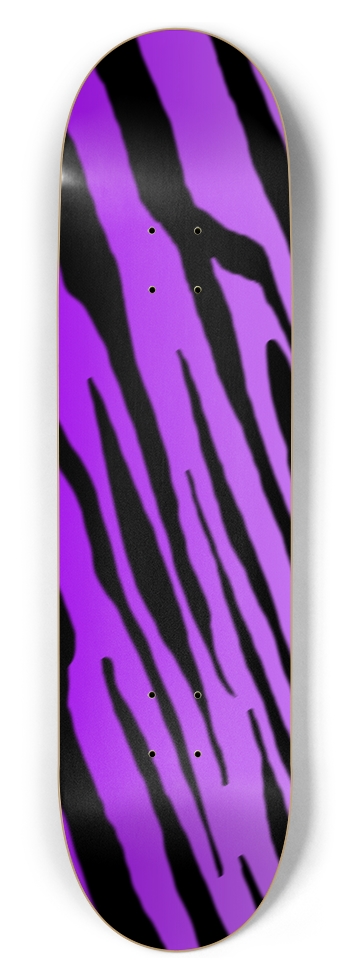 8 1/2" Purple Tiger Stripe Competition Deck