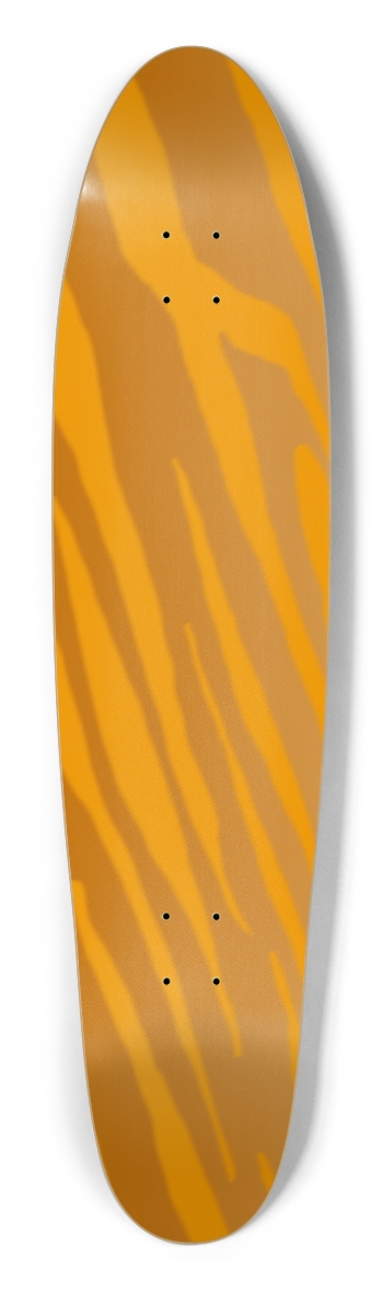 Golden Tiger Stripe Longboard Deck