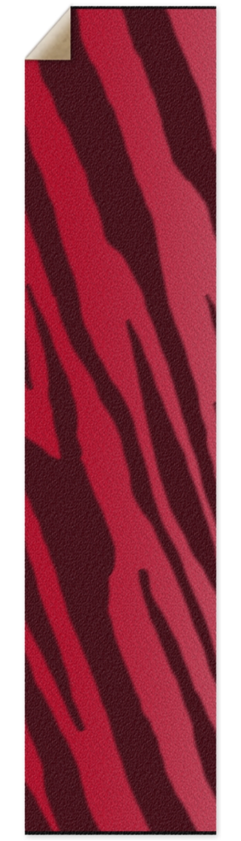 Double Red Tiger Stripe Longboard Griptape