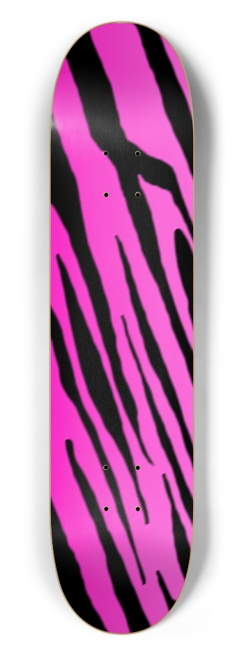 7 1/2" Pink Tiger Stripe Competition Deck