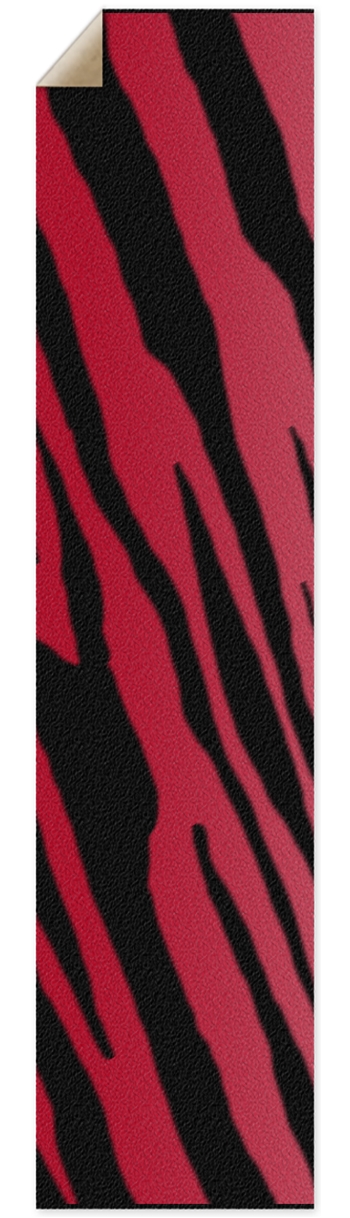 Red Tiger Stripe Longboard Griptape