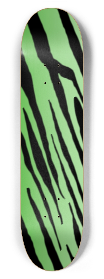 7 5/8" Green Tiger Stripe Competition Deck