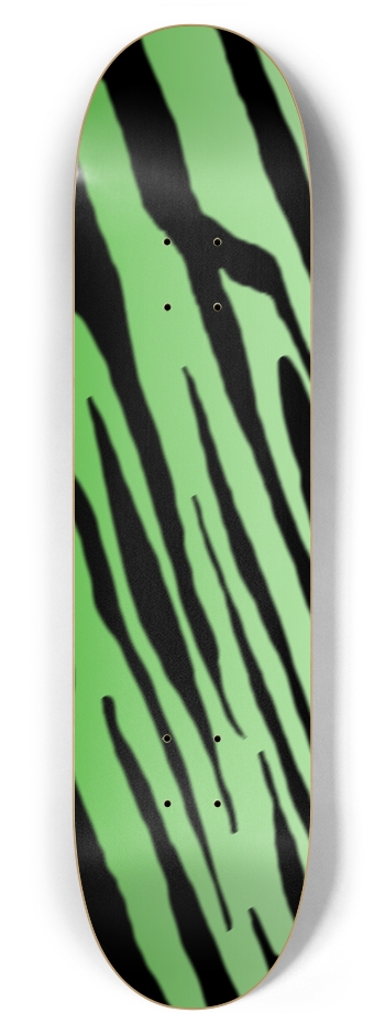 7 7/8" Green Tiger Stripe Competition Deck