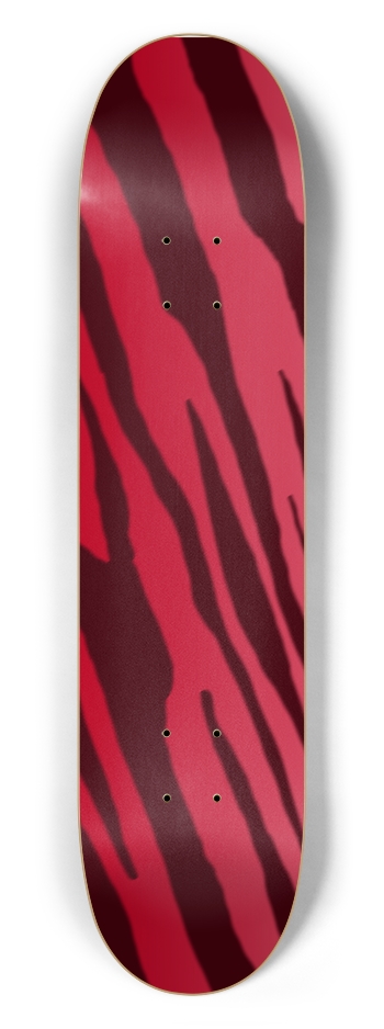 7 1/2" Double Red Tiger Stripe Competition Deck