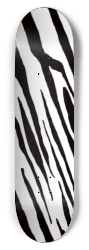 8 1/2" B+W Tiger Stripe Competition Deck