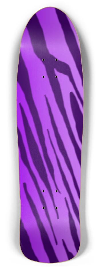 Double Purple Tiger Stripe Retro Rocket Deck