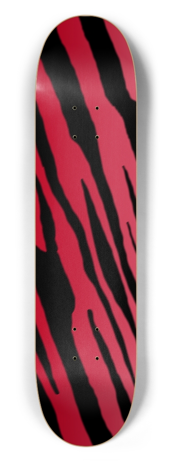 7 1/2" Red Tiger Stripe Competition Deck
