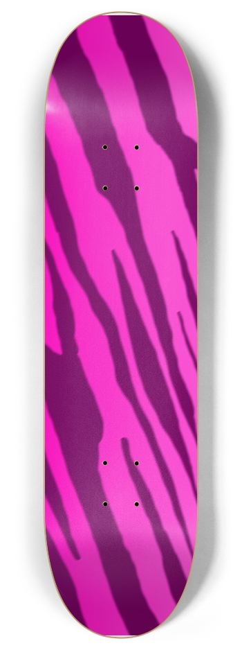 8" Double Pink Tiger Stripe Competition Deck