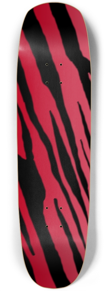 Square Nose Red Tiger Stripe Deck