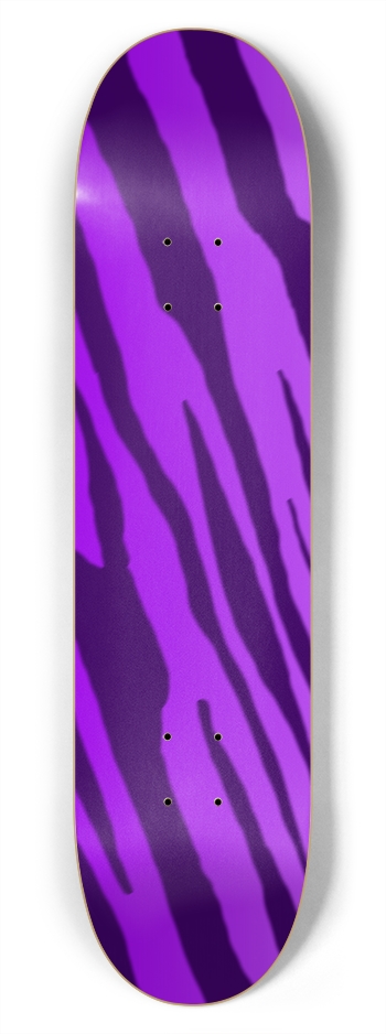7 3/4" Double Purple Tiger Stripe Competition Deck