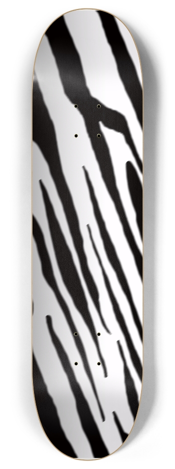 8" B+W Tiger Stripe Competition Deck
