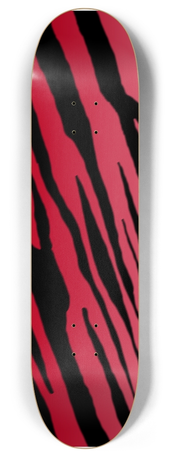 8" Red Tiger Stripe Competition Deck