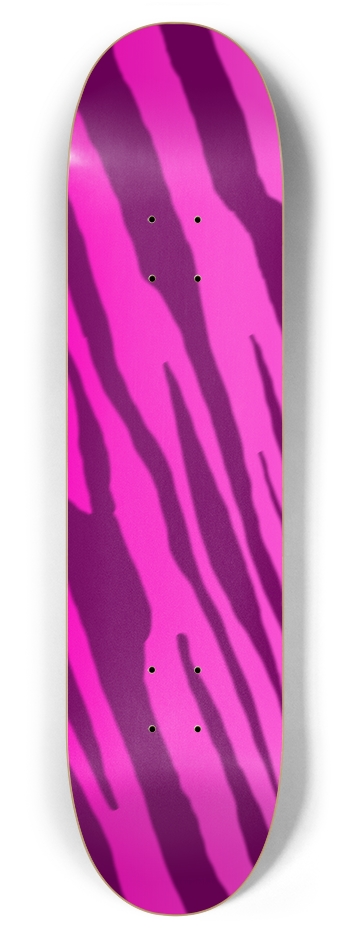 7 7/8" Double Pink Tiger Stripe Competition Deck