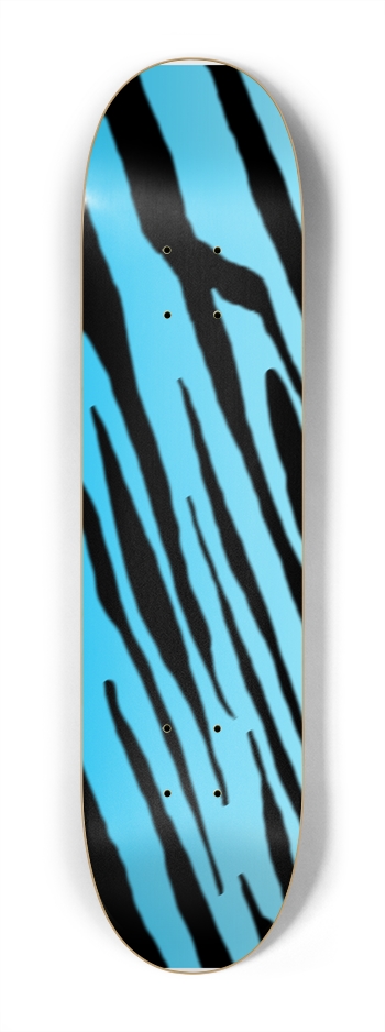 7 1/4" Blue Tiger Stripe Competition Deck