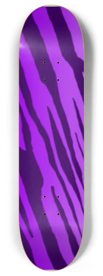 8" Double Purple Tiger Stripe Competition Deck