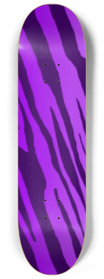8 1/4" Double Purple Tiger Stripe Competition Deck