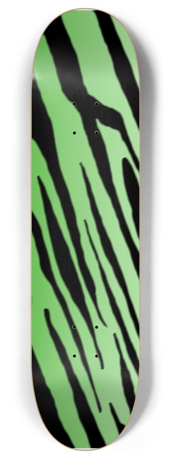 8" Green Tiger Stripe Competition Deck