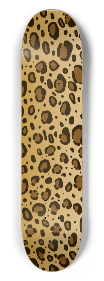 7 1/2" Leopard Print Competition Deck