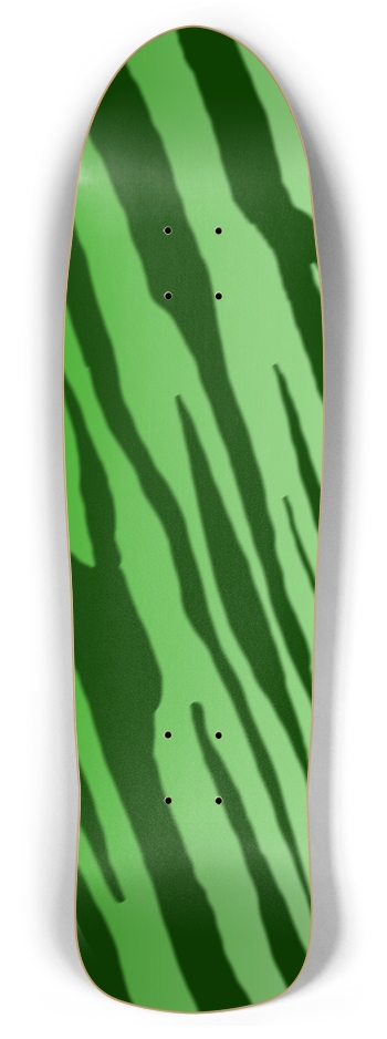 Double Green Tiger Stripe Retro Rocket Deck