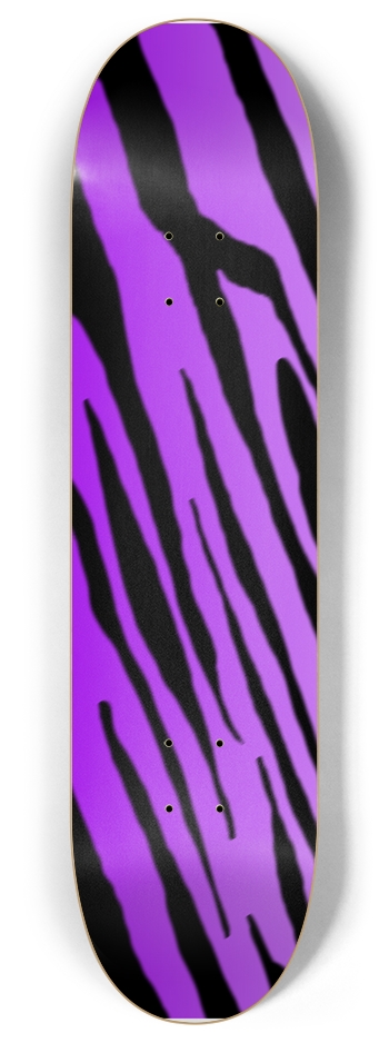 8" Purple Tiger Stripe Competition Deck