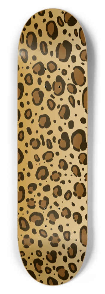 8 1/2" Leopard Print Competition Deck