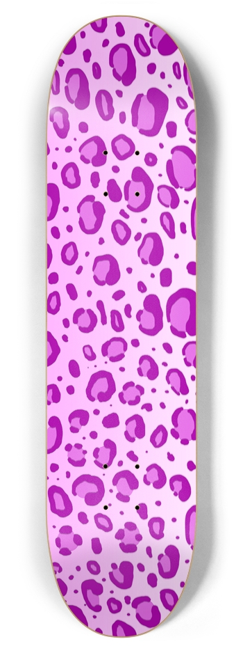 7 7/8" Pink Leopard Print Competition Deck