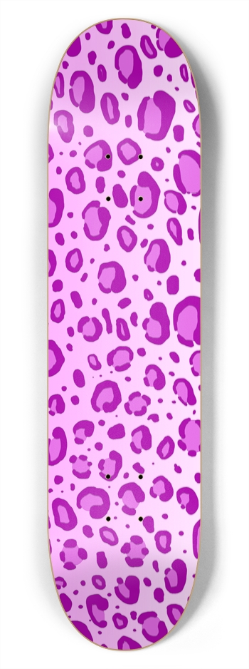 7 3/4" Pink Leopard Print Competition Deck