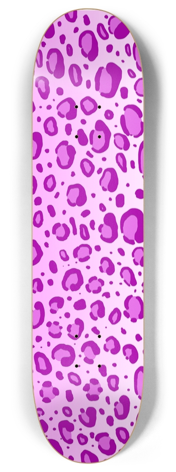 8" Pink Leopard Print Competition Deck
